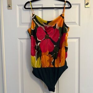 NWT Kaileigh Valentina Cowl Neck Bodysuit in Size XL.